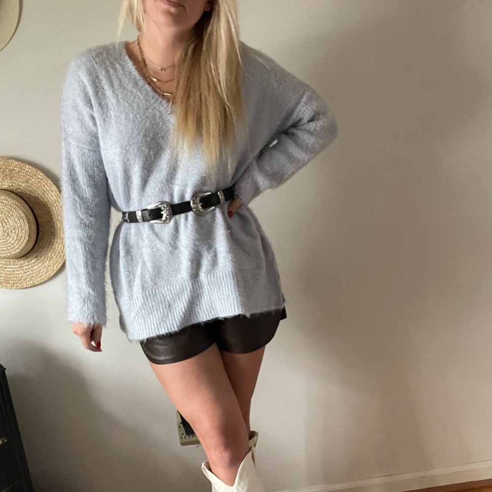 Cozy baby blue sweater